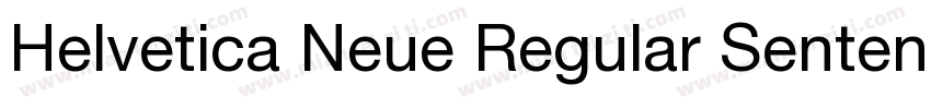 Helvetica Neue Regular Sentence Cas字体转换